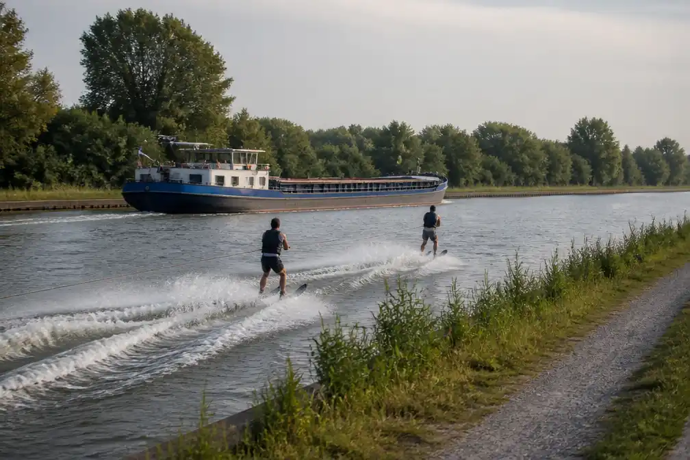Waterskiërs beschoten met luchtdrukgeweer in Dilsen-Stokkem; verdachte reageert online