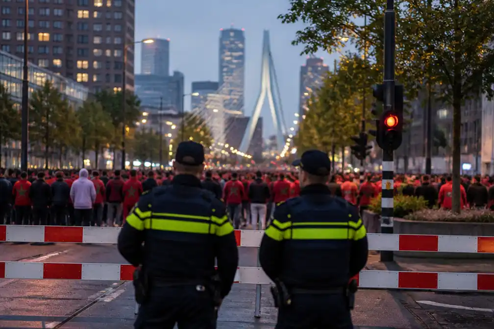 Rotterdam bereidt zich voor op drukte na WK-wedstrijd Marokko-Canada
