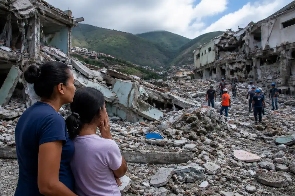 Dodental aardbeving Venezuela opgelopen tot 2.954; duizenden nog vermist