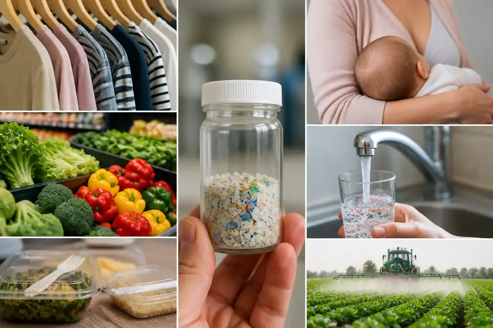 Microplastics, PFAS en pesticiden aangetroffen in moedermelk; experts adviseren beperkte bescherming