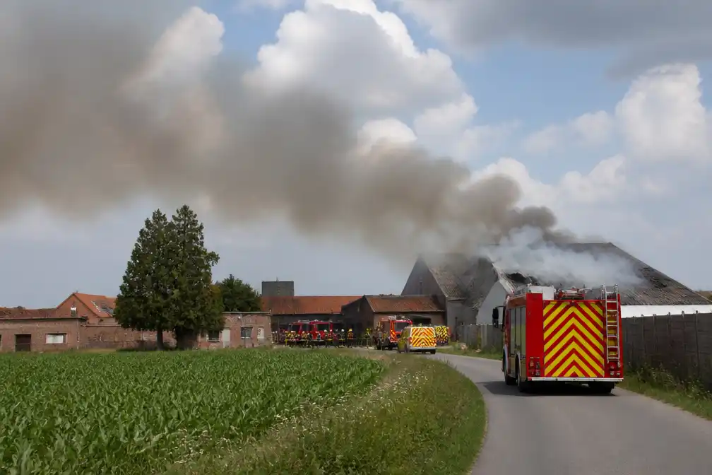 Brand in schuur vlakbij Moen Feest