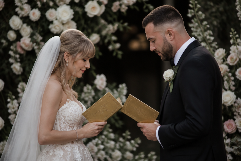 Report: Taylor Swift en Travis Kelce lazen elk 20 minuten geloften voor