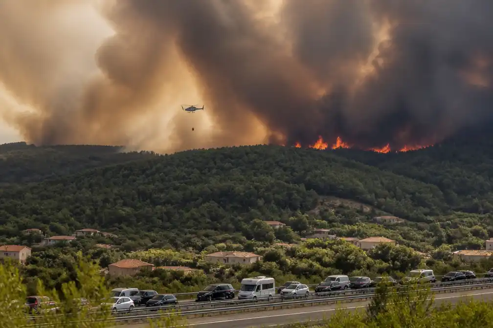 10.000 inwoners geëvacueerd door bosbrand nabij Perpignan