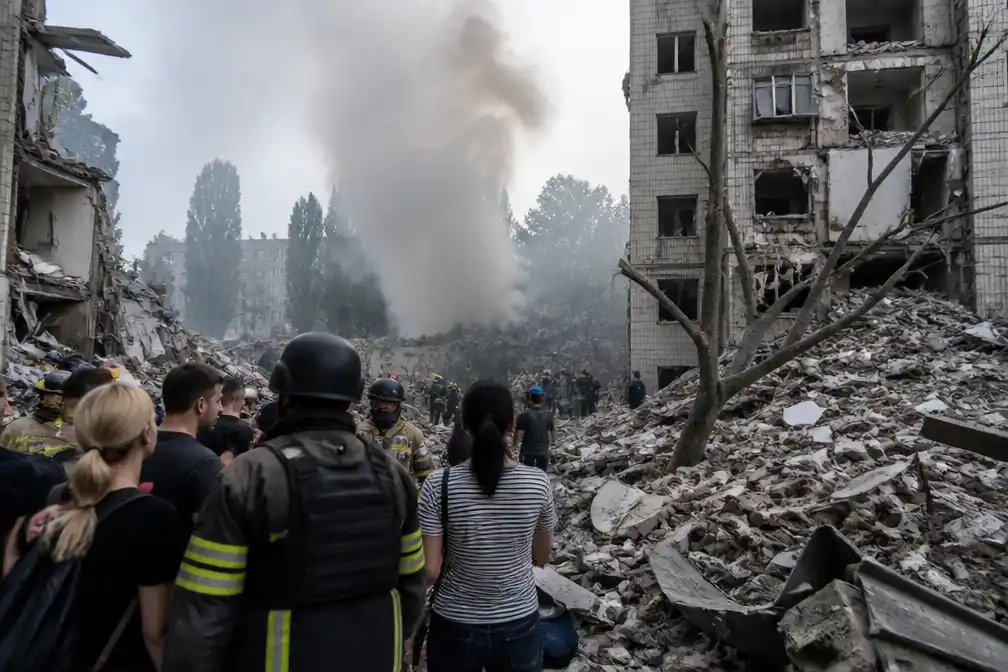 Kyiv opnieuw getroffen door drones en raketten, veel burgerdoden