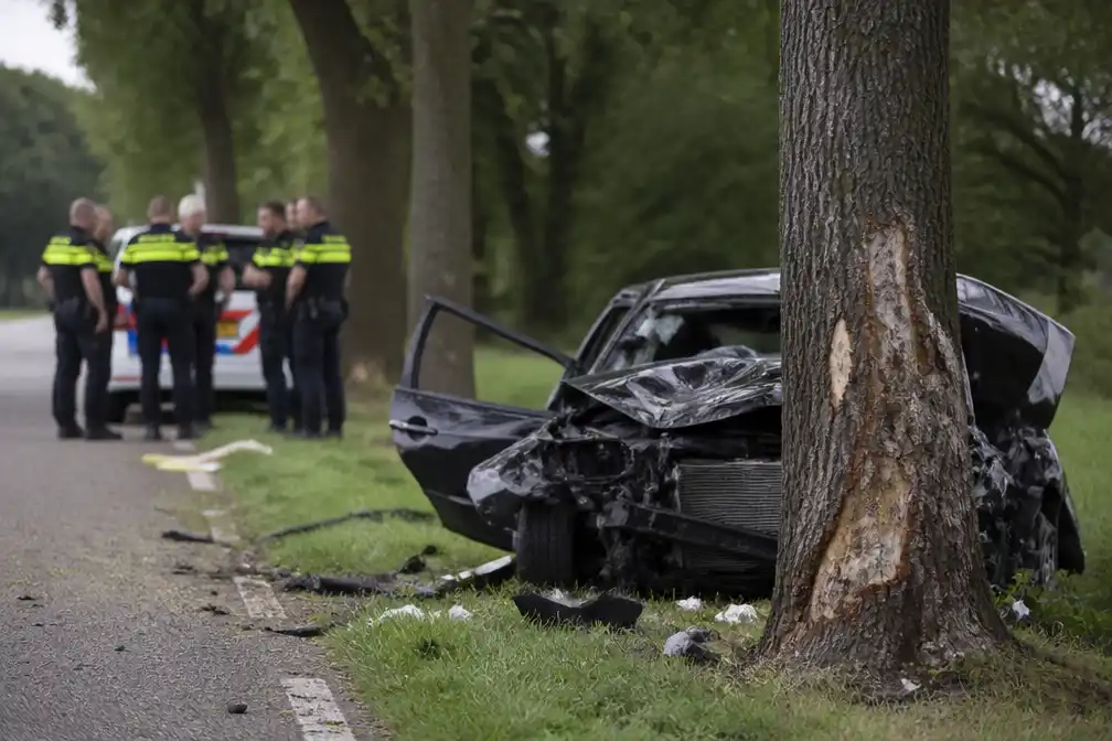 Vier inwoners Heythuysen omgekomen bij auto-ongeluk bij Heibloem
