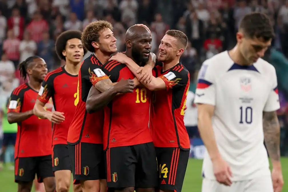 België verslaat VS met 4-1, treft Spanje in kwartfinales WK