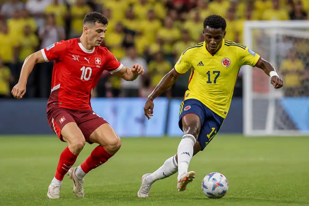 Colombia en Zwitserland strijden op 7 juli om laatste kwartfinaleplek WK