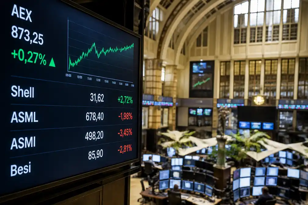 Chipfondsen drukken AEX na resultaten Samsung, Shell stijgt