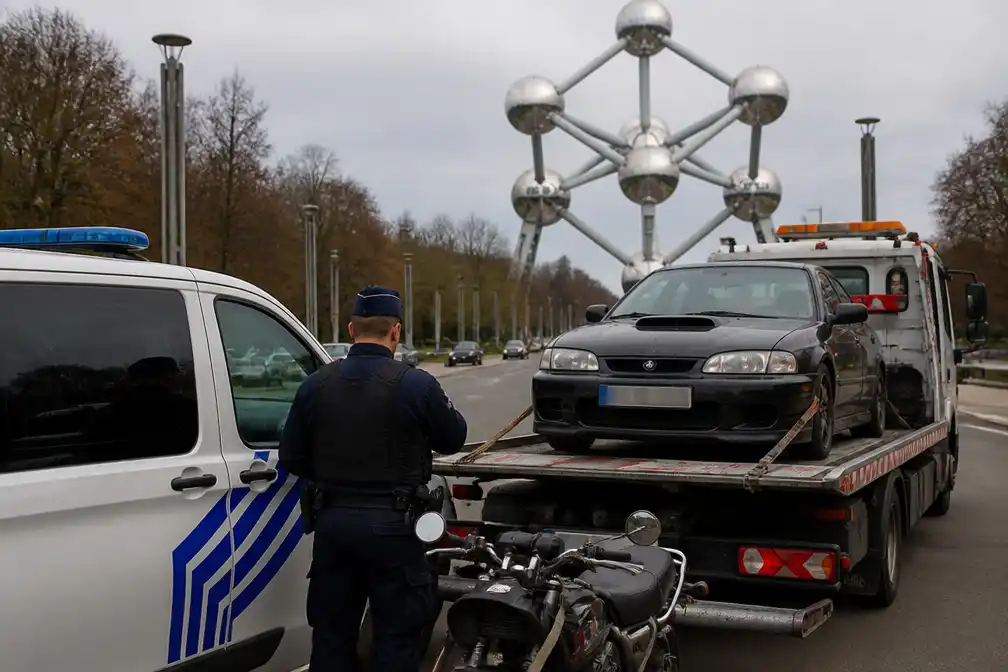 Brusselse politie neemt 34 voertuigen in beslag van 'rodeorijders' op Heizelplateau