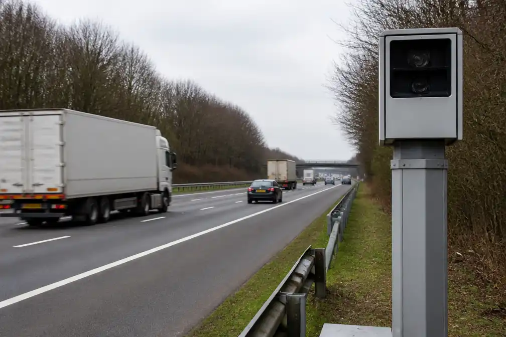 Flitser op A37 alleen voor vrachtwagens verwart automobilisten