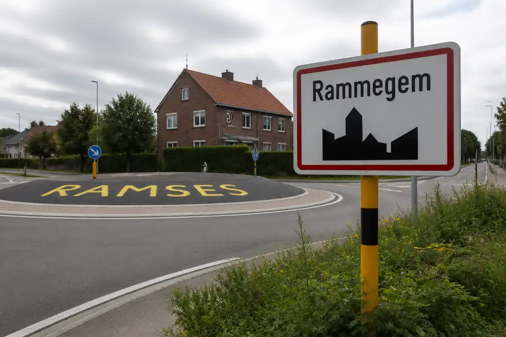 Grappenmaker hernoemt Rollegem naar 'Rammegem' ter ere van Tourrenner Ramses Debruyne