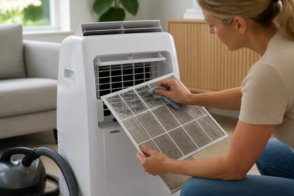 Schoonmaakexpert Anna Dobber deelt tips voor onderhoud mobiele airco