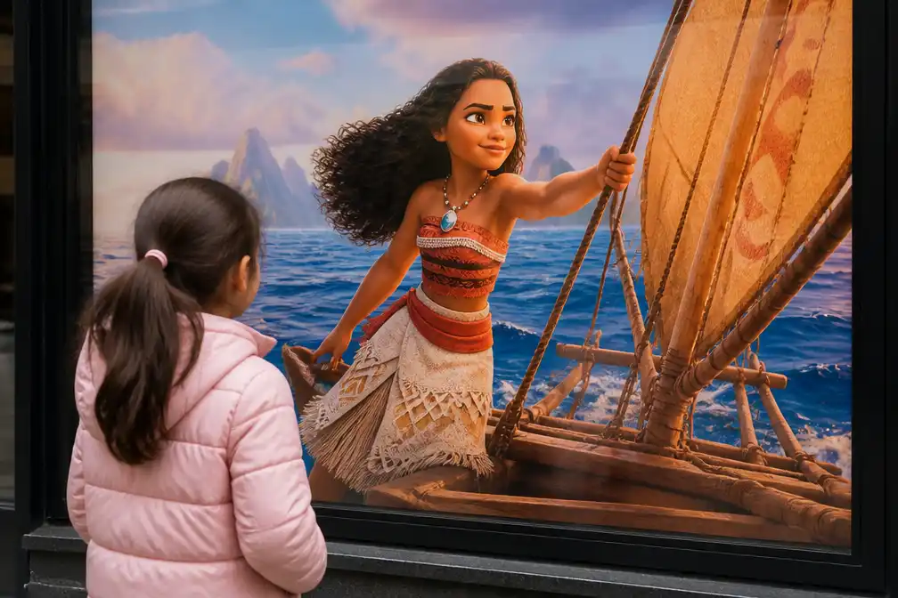 Moderne Disney-prinses Vaiana staat voor avontuur en verantwoordelijkheid