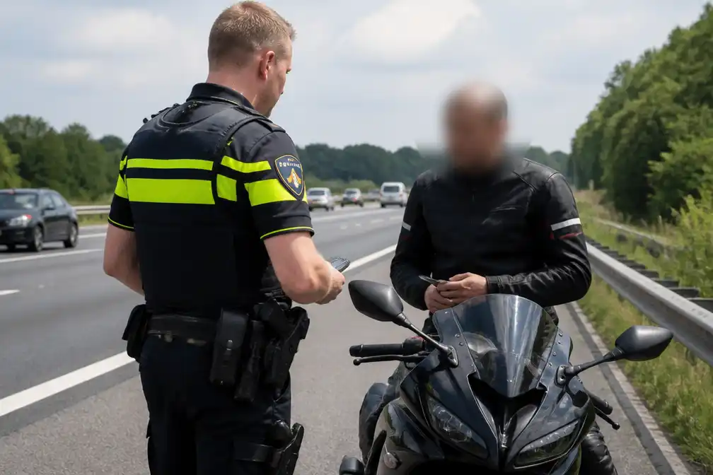 Motorrijder rijbewijs kwijt na 213 km/u over snelwegen