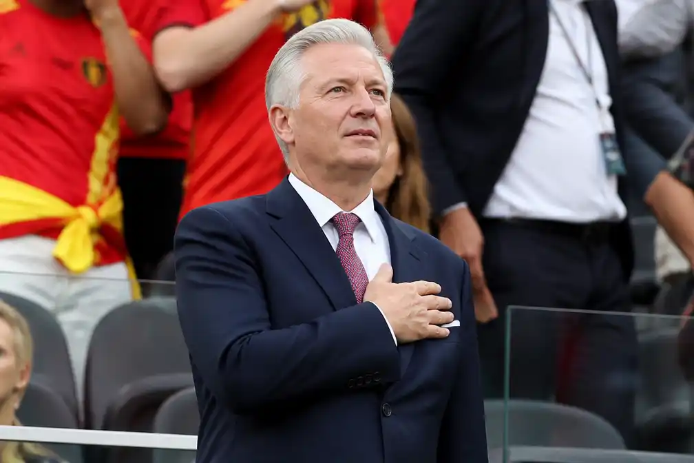 Koning Filip bij kwartfinale België-Spanje in Los Angeles