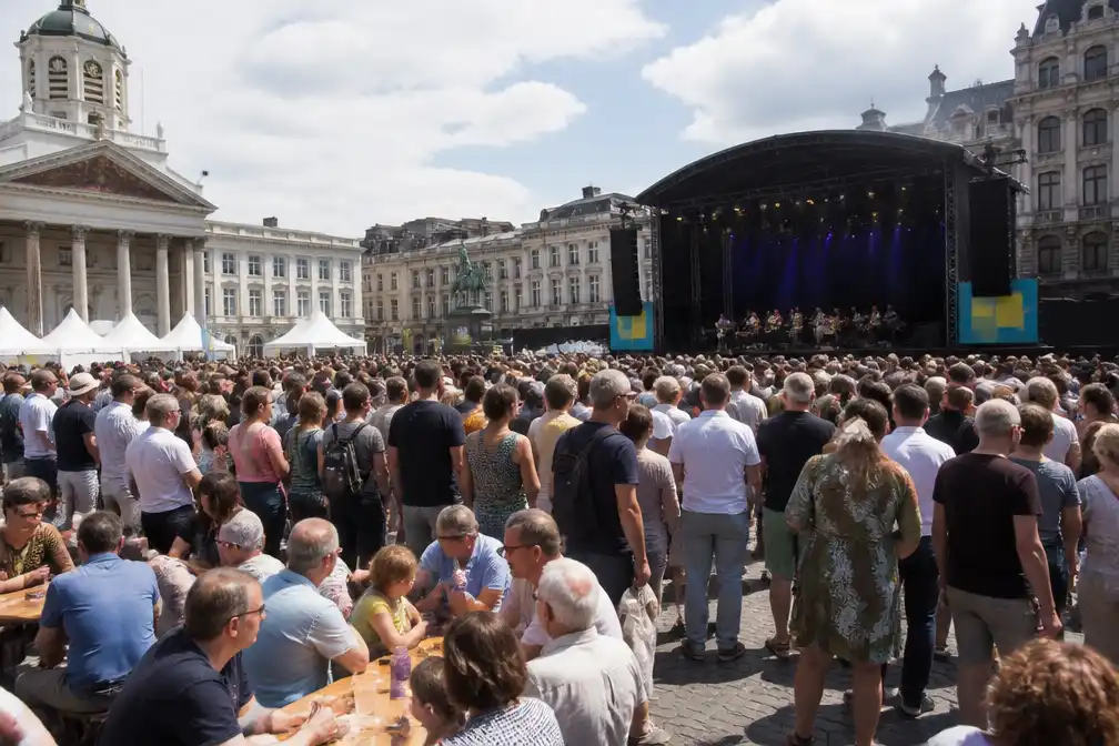 Duizenden vieren 14e editie van 'Vlaanderen Feest' in Brussel op Vlaamse feestdag