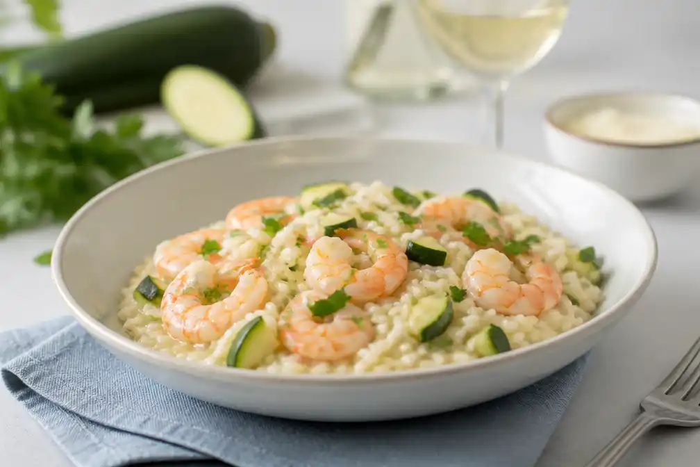 Recept risotto prosecco e gamberi gepubliceerd in regionale kranten