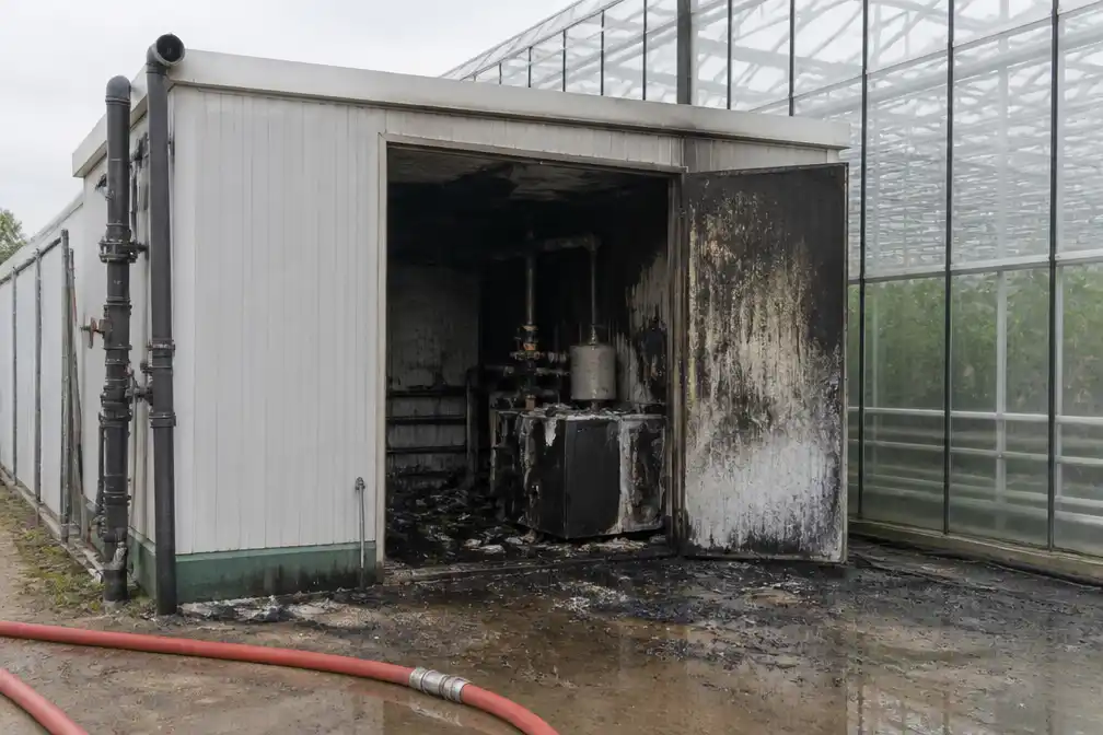 Brand beschadigt technische ruimte bij tomatenkweker in Ravels, niemand gewond