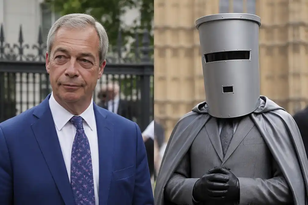 Satirische kandidaat Count Binface daagt Nigel Farage uit in tussentijdse verkiezing Clacton
