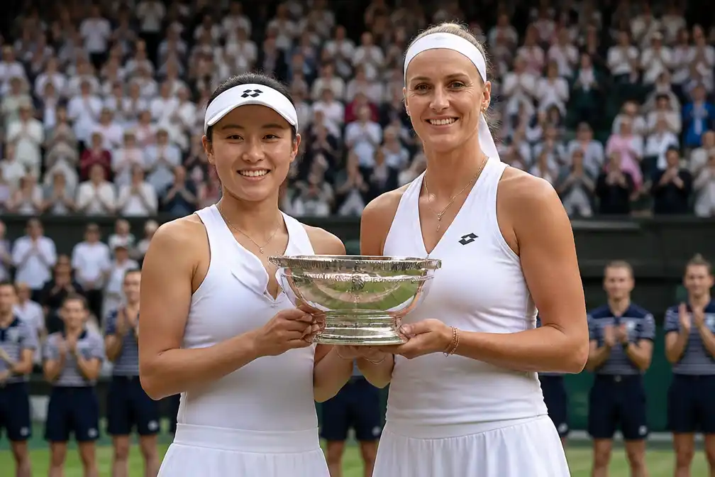 Hanyu en Mladenovic winnen vrouwendubbelspel op Wimbledon