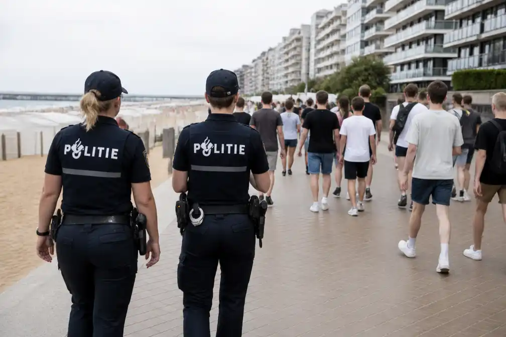 Nederlandse politie patrouilleert voor zesde zomer in Knokke vanwege overlast jongeren
