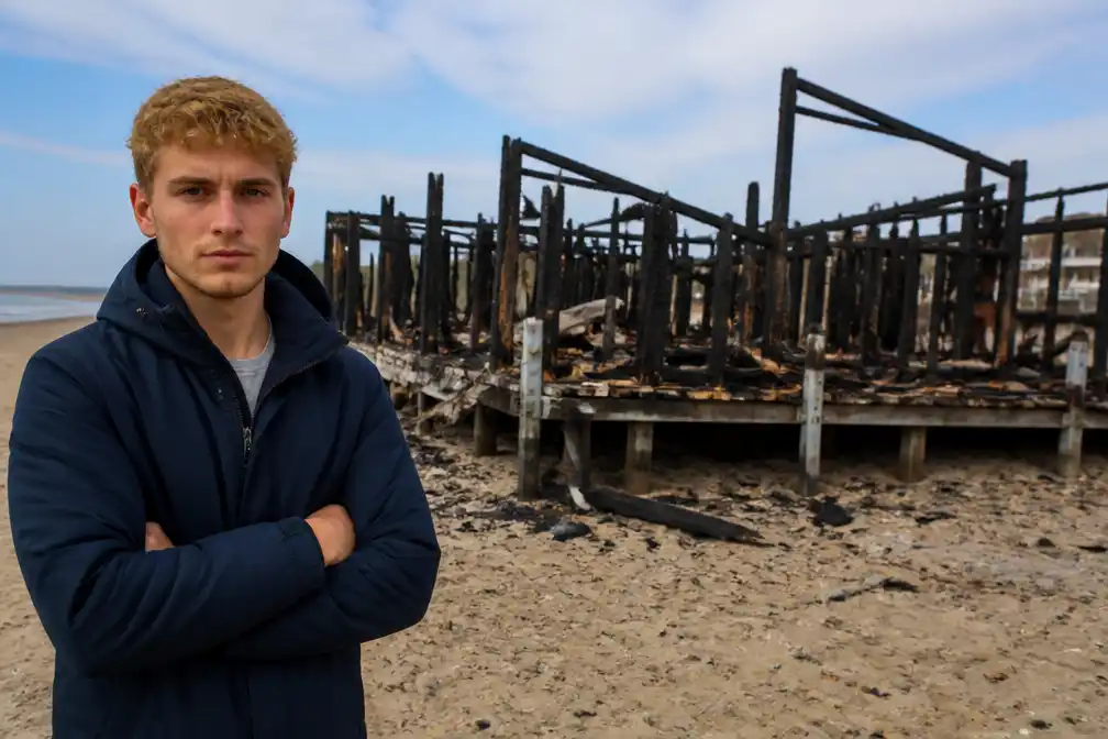 Jay Sinnige (24) start inzamelingsactie voor door brand getroffen buren in Wijk aan Zee
