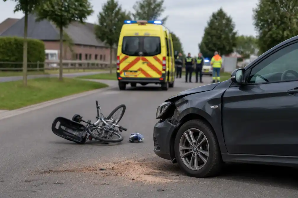 Kind (3) overleden na aanrijding fietser door auto in Bilzen