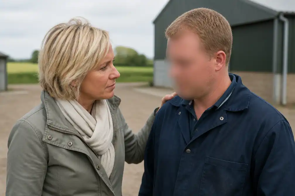 Yvon Jaspers neemt afscheid van overleden 'Boer zoekt Vrouw'-deelnemer John Nouwen