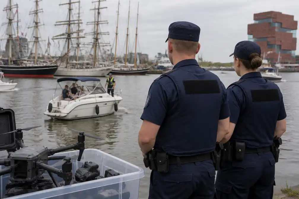 Politie haalt dronken schipper van boot en neemt drones in beslag tijdens Tall Ships Races in Antwerpen