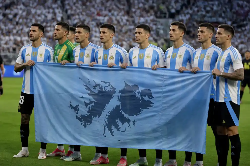 FIFA onderzoekt Falkland-banner van Argentinië in WK-halve finale