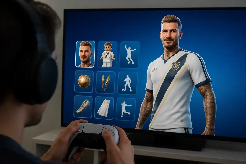 David Beckham vanaf vrijdag als speelbare skin in Fortnite