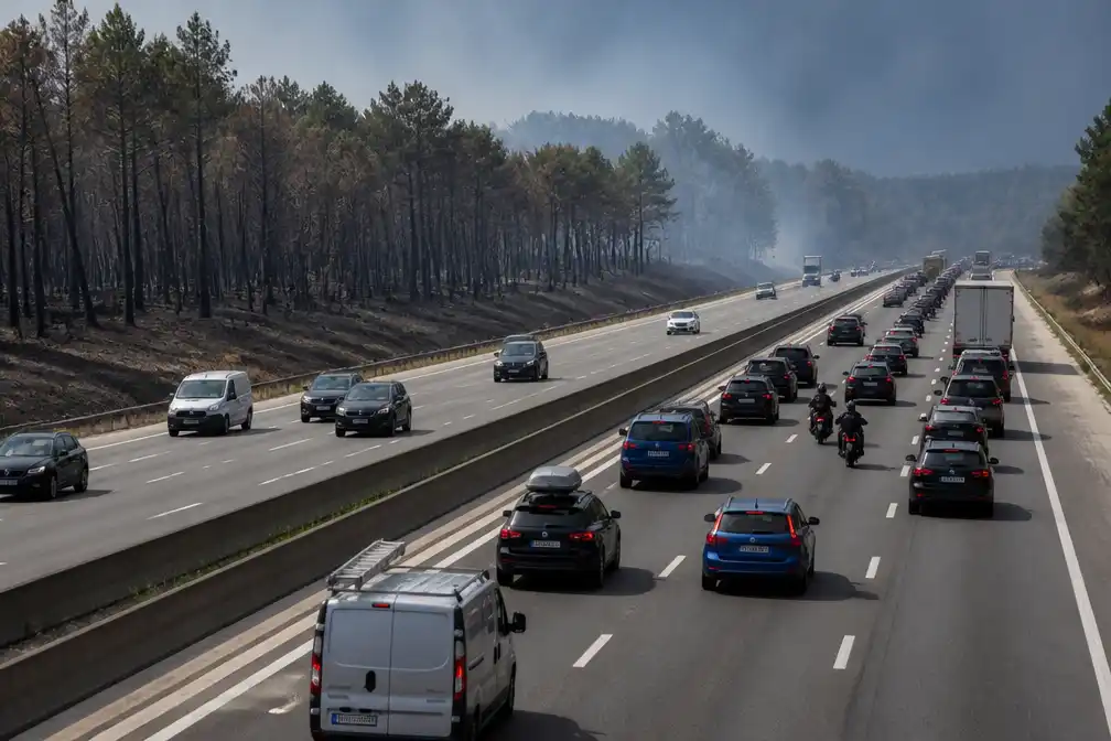 Route du Soleil gedeeltelijk heropend na natuurbrand bij Fontainebleau
