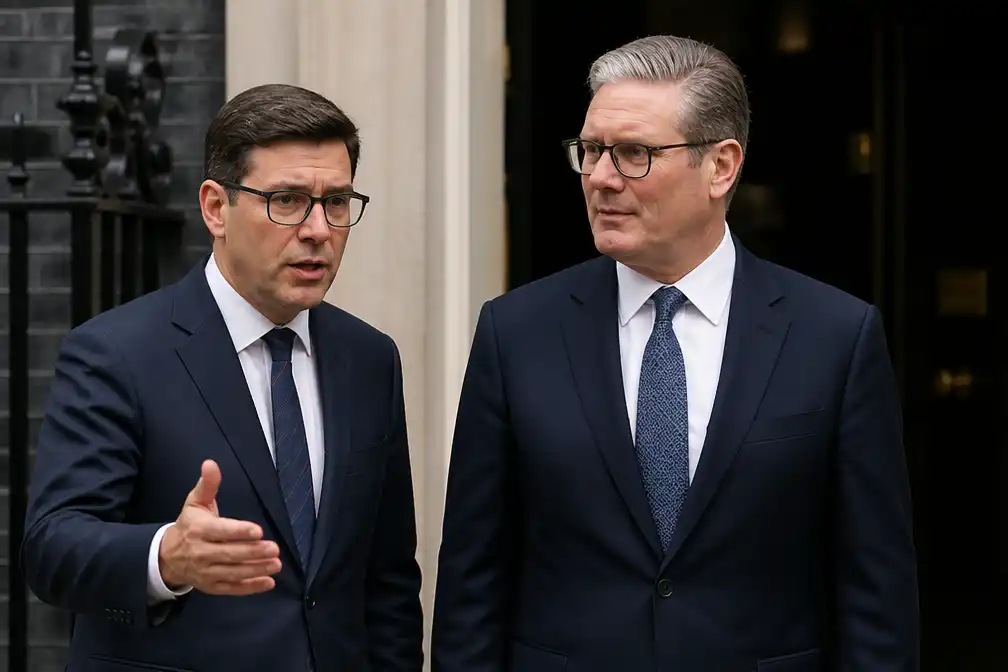 Andy Burnham wordt maandag premier van het Verenigd Koninkrijk