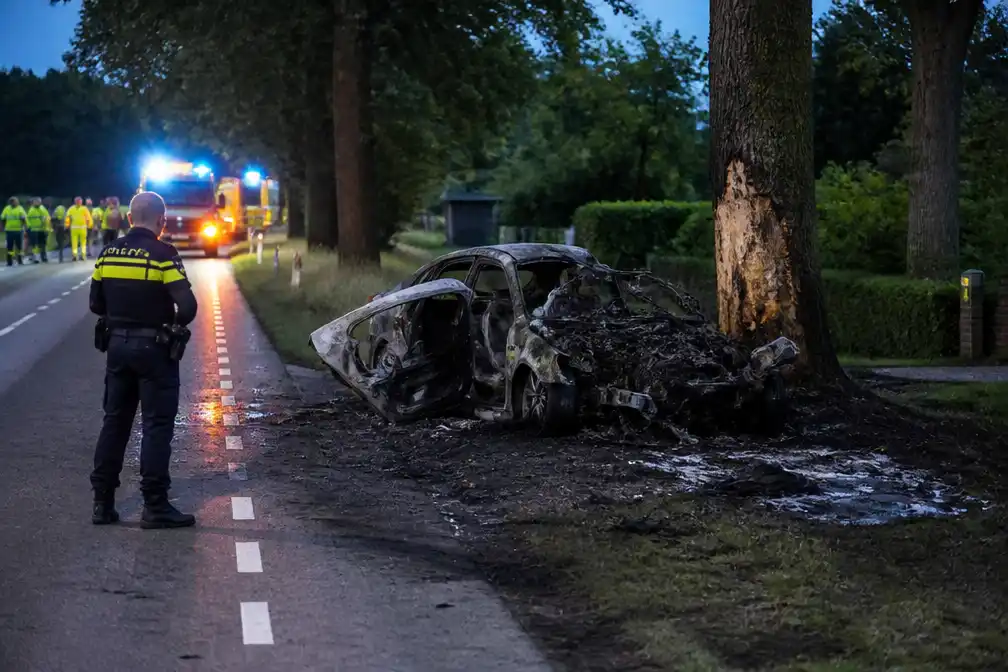 Twee doden bij auto-ongeluk op N983 bij Den Ham