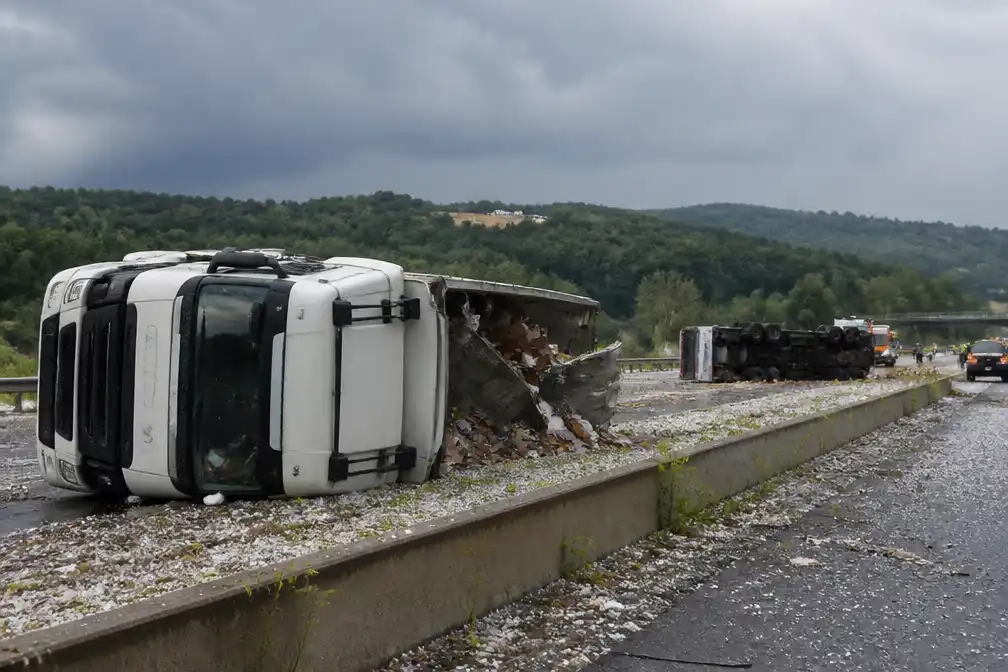 Mini-tornado doodt twee, hagelbui bedekt delen van Frankrijk