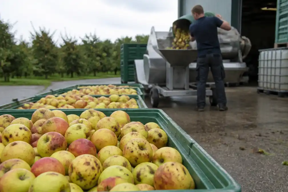 Half miljoen verhagelde appels krijgen tweede leven als appelsap in België