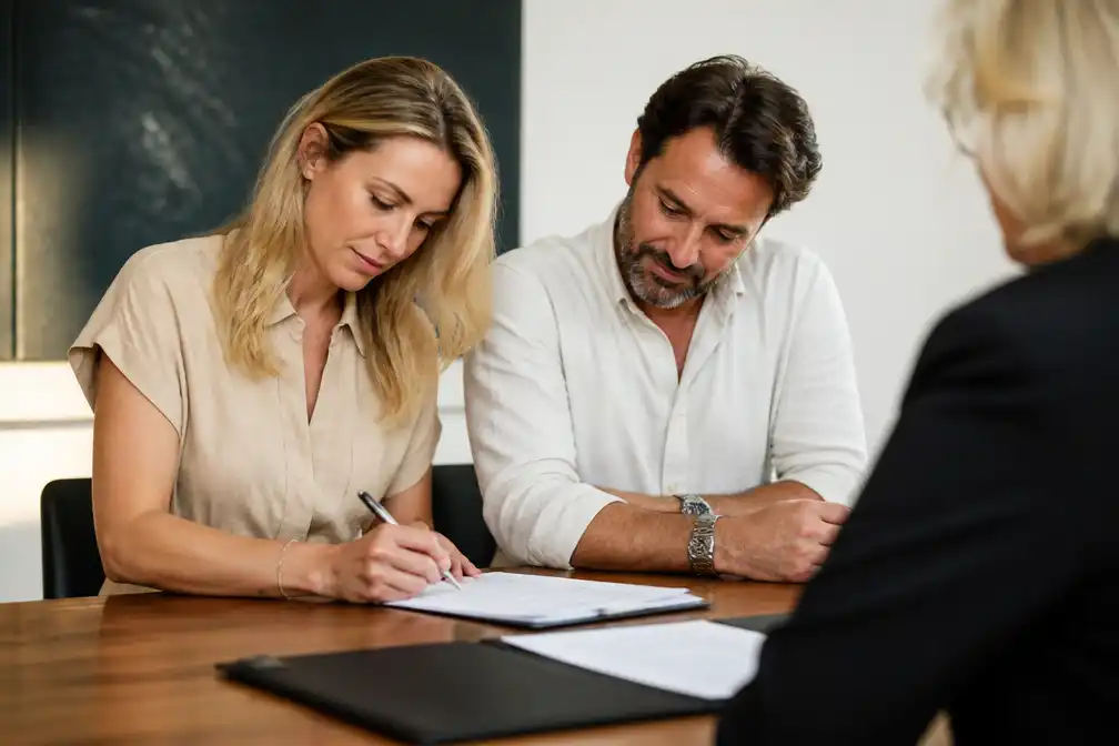 Nicolette Kluijver en Milan Zolak tekenen samenlevingscontract