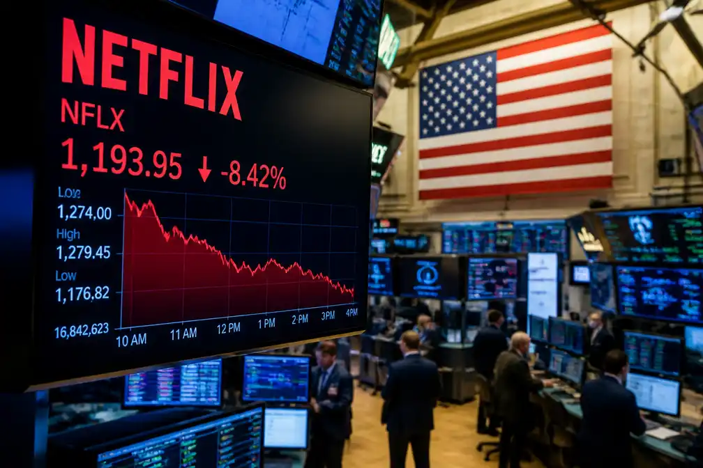 Netflix-aandelen kelderen op Wall Street door vertraagde omzetgroei