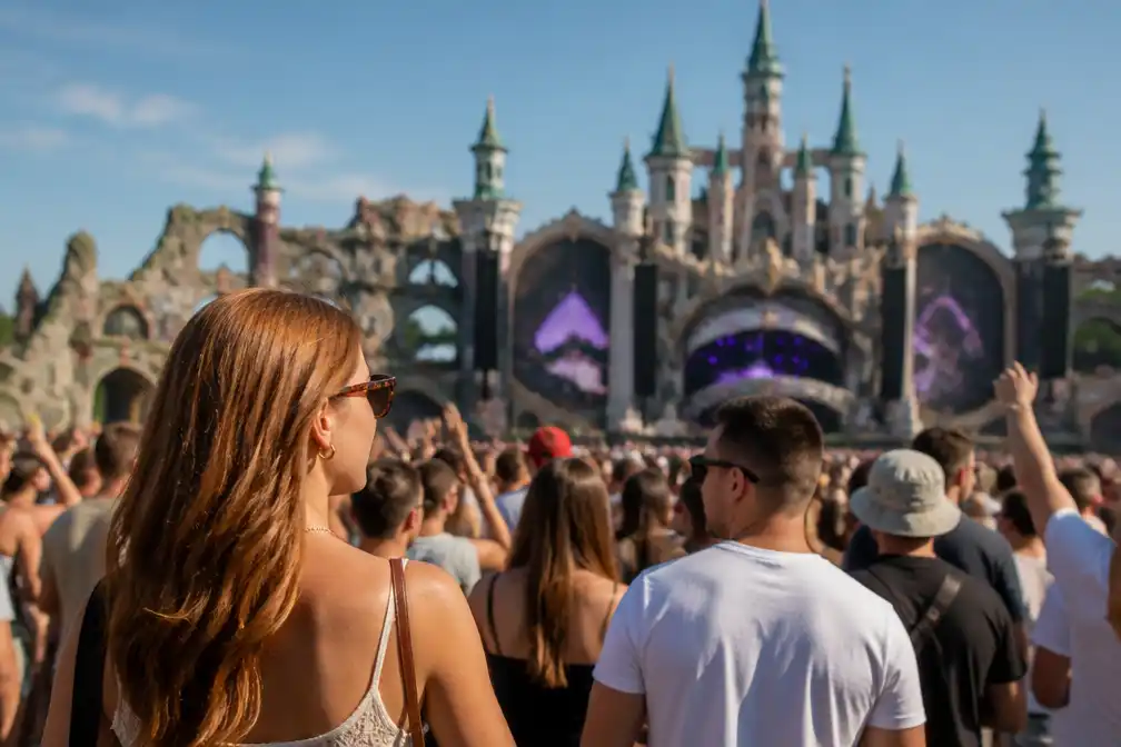 Prinses Alexia gespot tussen menigte op Tomorrowland