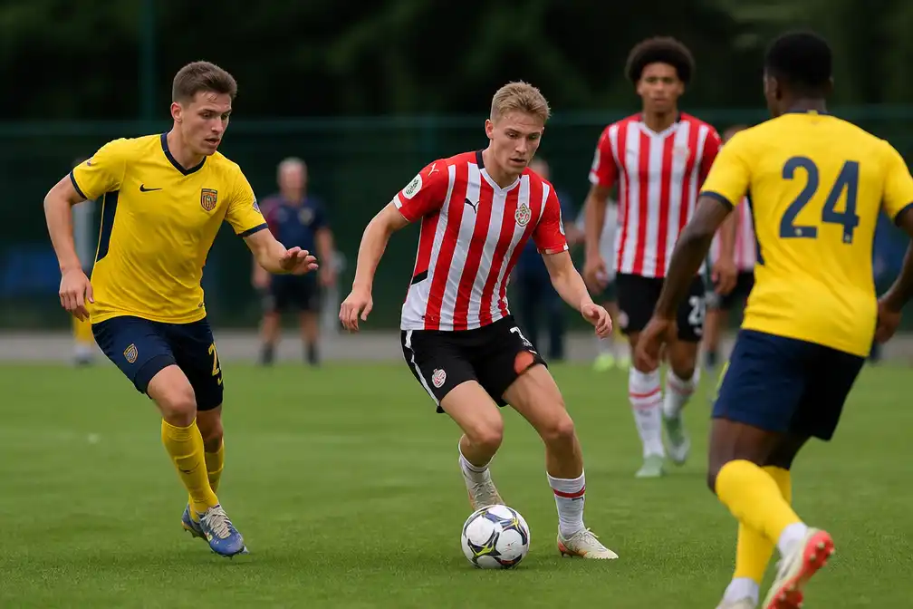 PSV speelt 3-3 gelijk tegen Union SG in bijzondere 150-minuten oefenwedstrijd; Van Bommel terug
