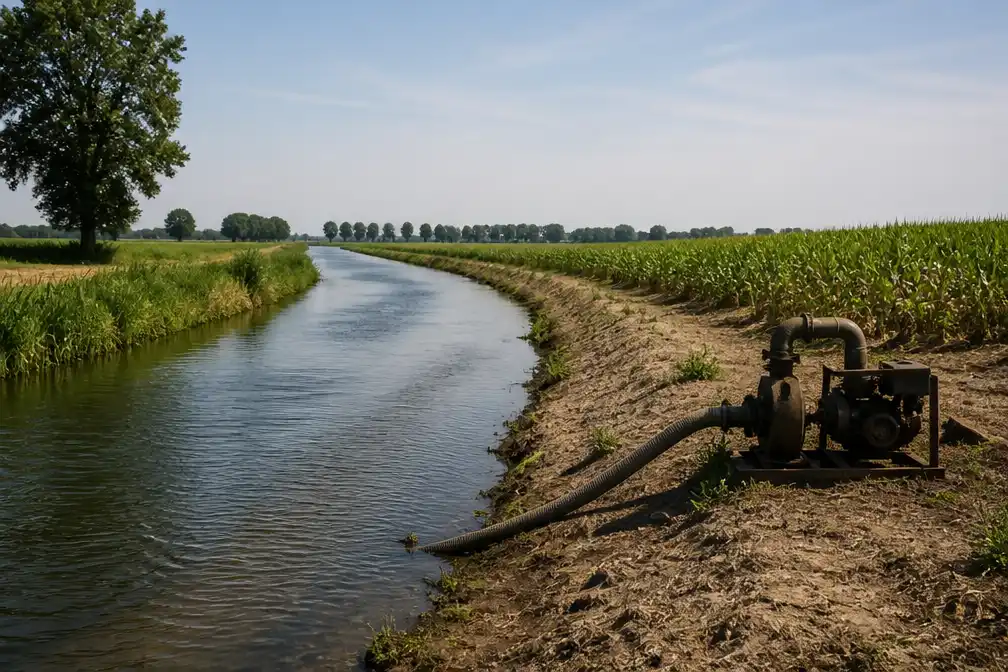 Waterschap verbiedt beregening uit Vecht en Twentekanalen vanwege droogte