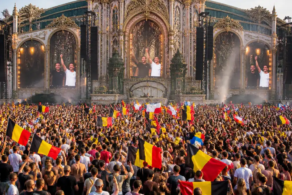 Average Rob en Omdat Het Kan trekken internationale schare op Main Stage Tomorrowland