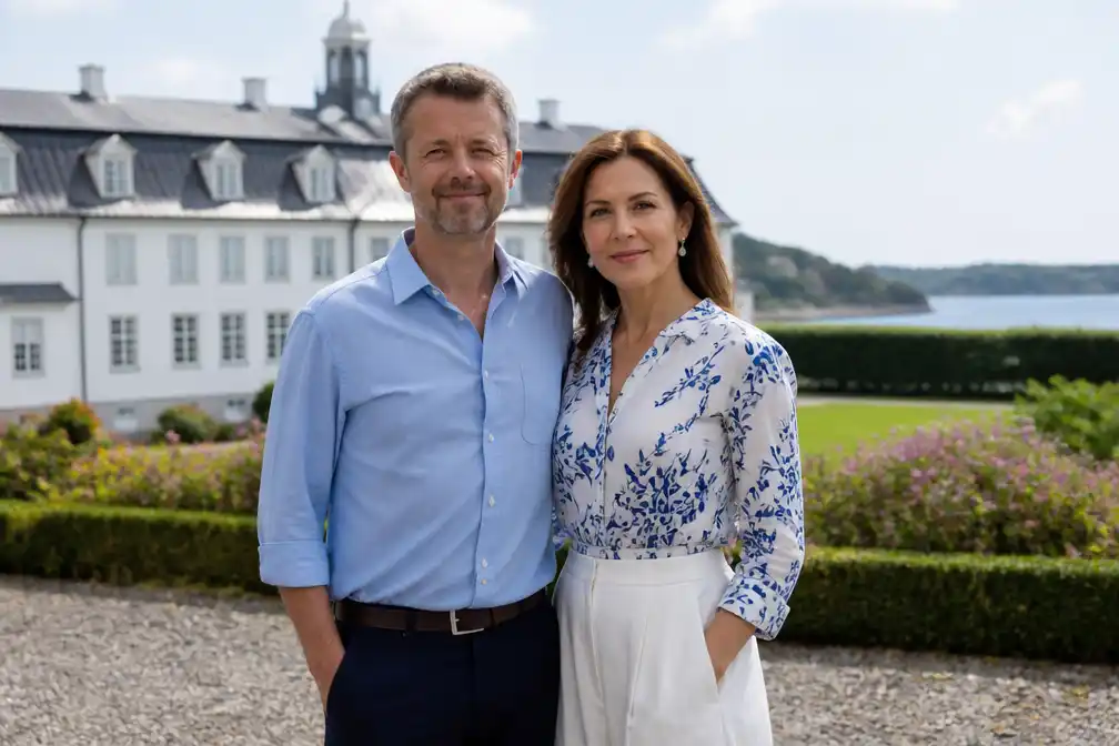Deens koningspaar deelt vakantiefoto's vanuit Gråsten Slot