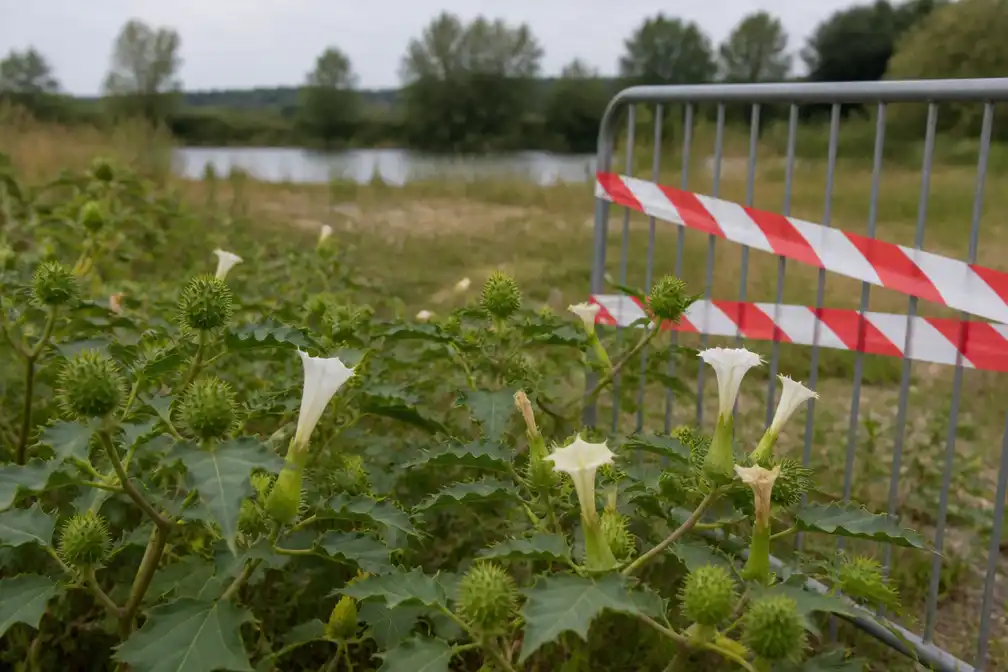 Giftige doornappel aangetroffen in recreatiepark Alken Vallei; gemeente ruimt op