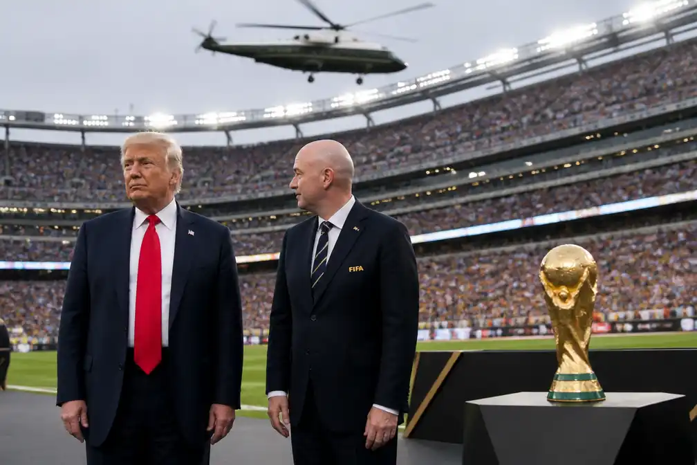 Trump en Infantino uitgefloten tijdens WK-finale; Trump blijft hangen bij prijsuitreiking