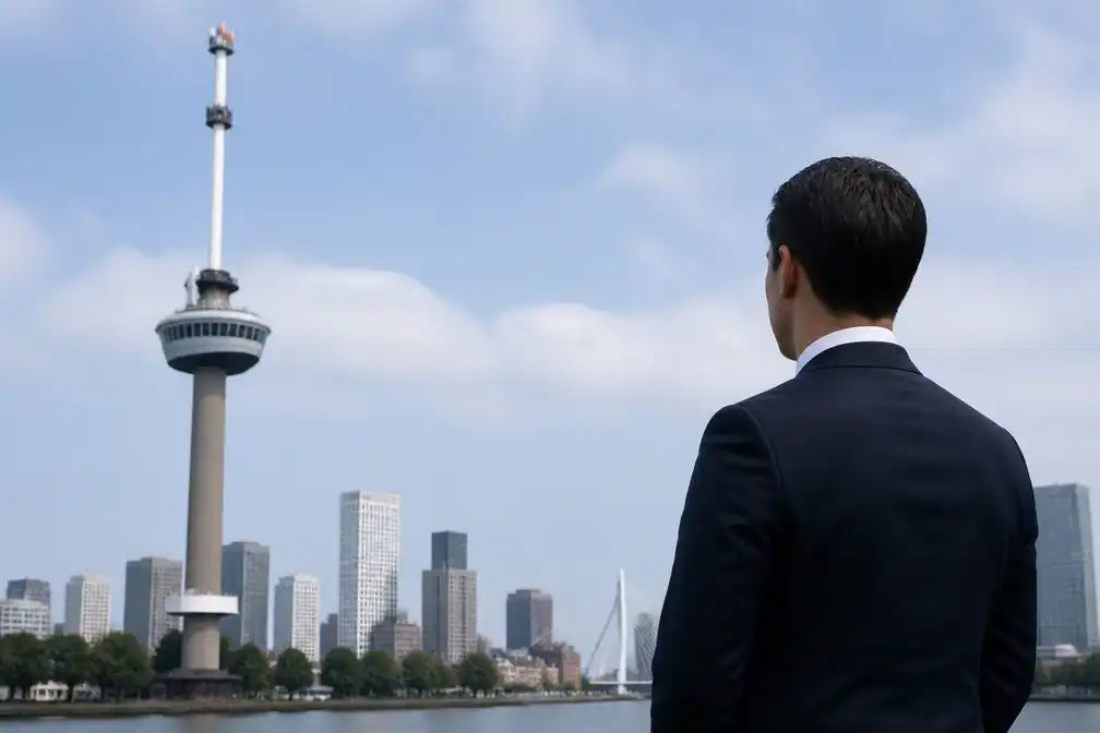 Jetten kan Schouten niet vergezellen bij abseilen van Euromast