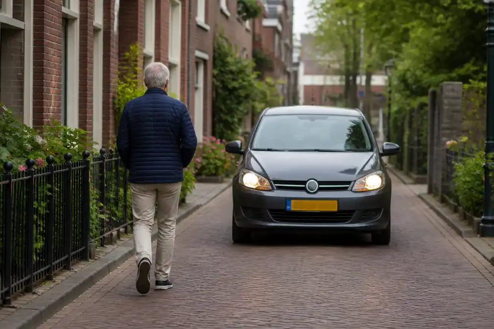 Auto-expert legt uit: voetganger heeft voorrang op smalle wegen