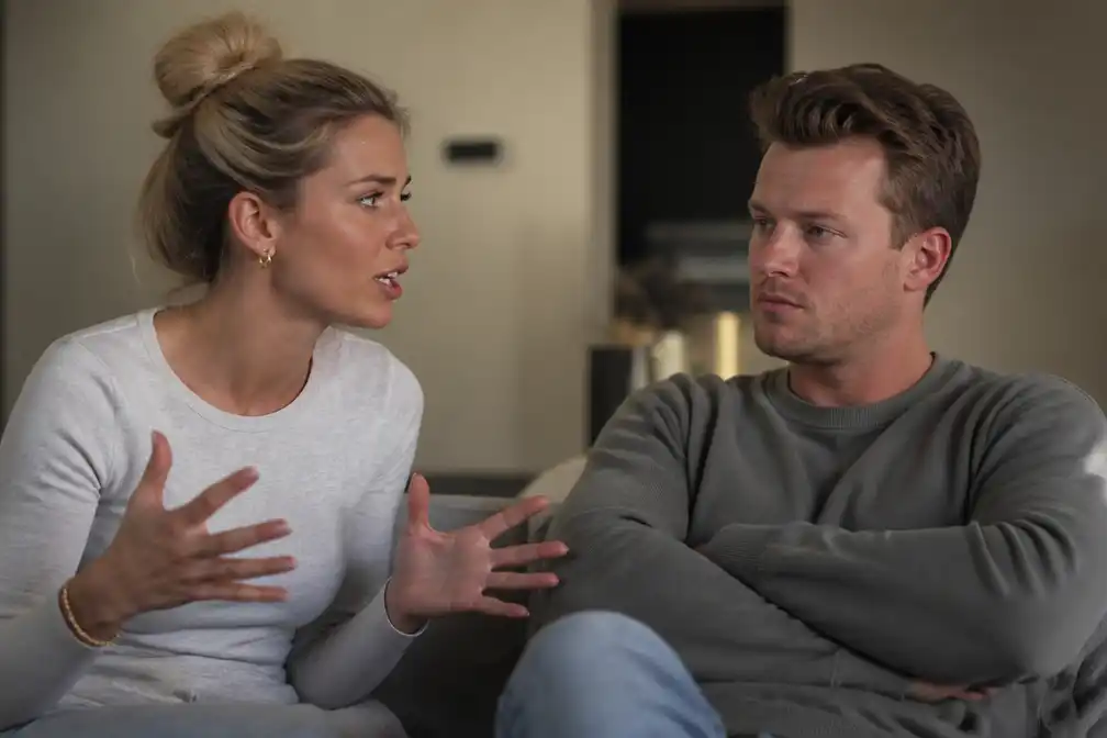 Nieuwe teaser toont realityster Megan Desaever en echtgenoot Oliver in crisis na slippertje