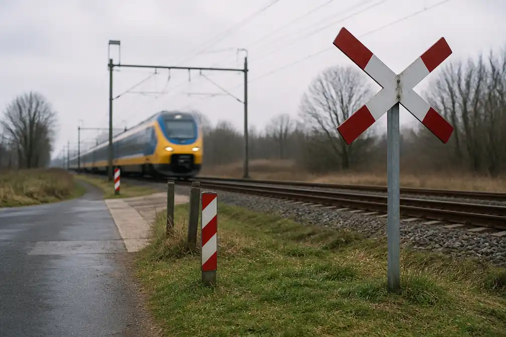 Rechter: ProRail niet aansprakelijk voor ongeluk op onbewaakte overweg