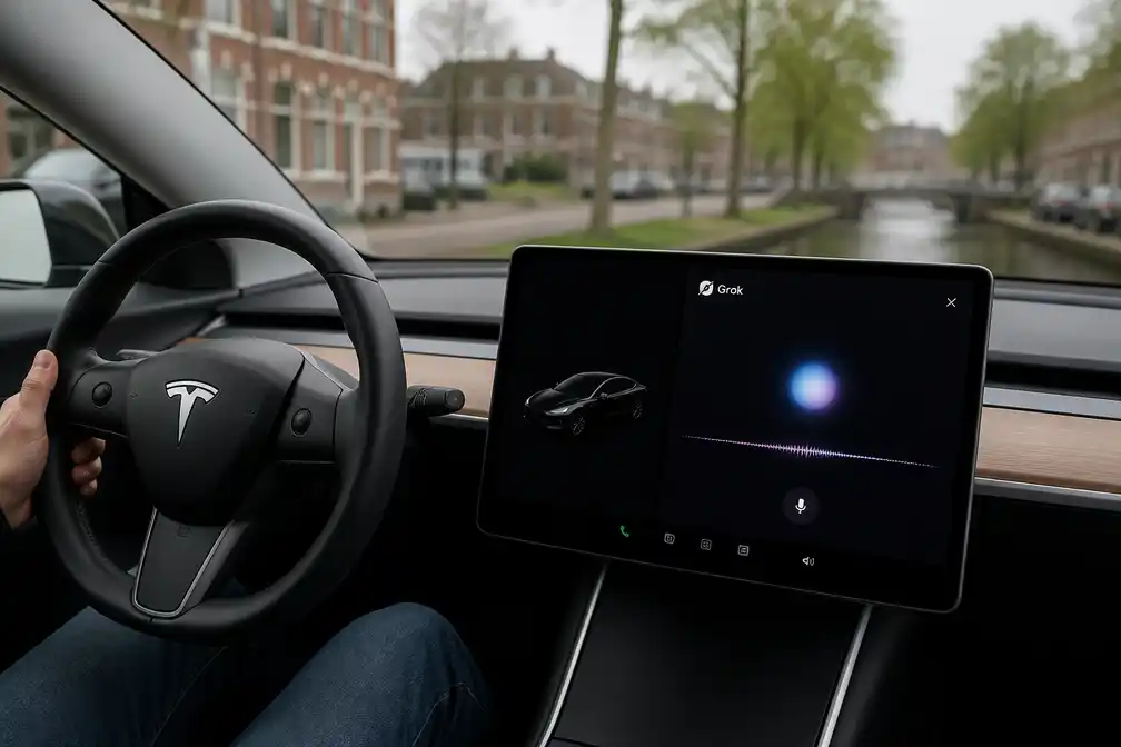 Tesla-bestuurders in Nederland krijgen AI-chatbot Grok in nieuwste update
